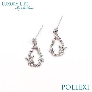 Boho Silver Alloy Butterfly Garden Drop Earrings